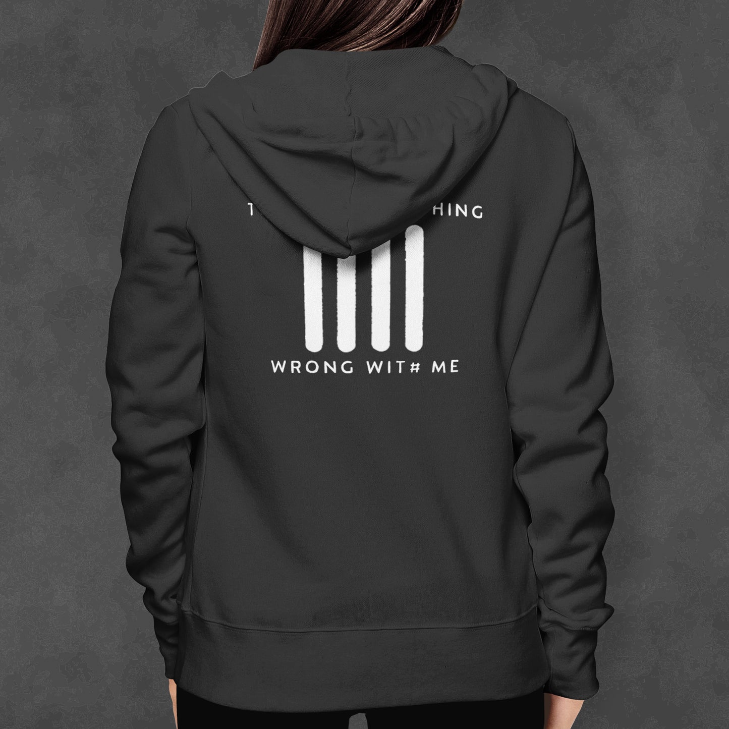 Zip-Hooded-Sweater "Some T#ings Wrong"