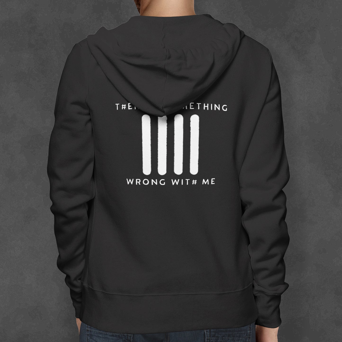 Zip-Hooded-Sweater "Some T#ings Wrong"