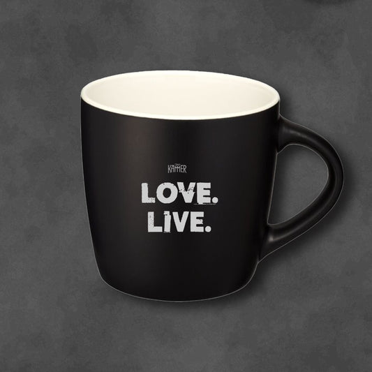 Keramik Becher "Die Kammer: Love. Live."